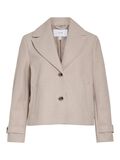 Product image thumbnail - BUTTON FRONT V-NECK JACKET, Natural Melange | 6