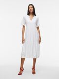 VILA SHORT SLEEVED MIDI DRESS, Optical Snow, highres - 14109847_OpticalSnow_005.jpg