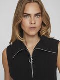 Vila HALVE RITSSLUITING GEBREID GILET, Black, highres - 14084214_Black_006.jpg