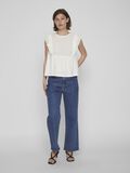 Vila EMBROIDERED TOP SENZA MANICHE, Cloud Dancer, highres - 14088284_CloudDancer_005.jpg