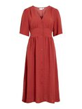 Product image thumbnail - VISKOV SHORT SLEEVED MIDI DRESS, Burnt Henna | 6