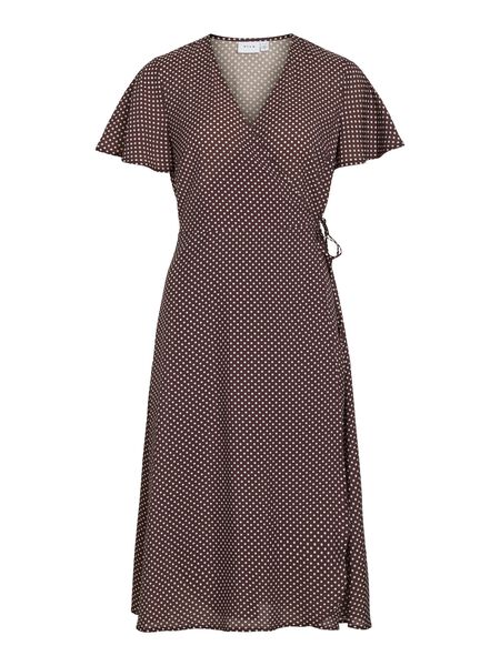 brown wrap dresses Brown Draped Asymmetric Maxi Dress XS main image 1