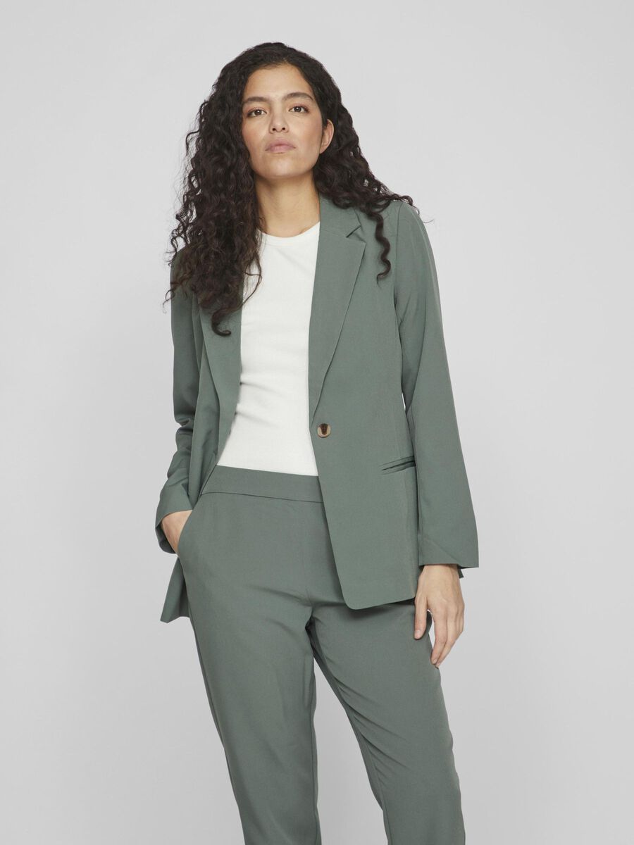 VILA VILOWNY SINGLE-BREASTED BLAZER, Duck Green, highres - 14079590_DuckGreen_003.jpg