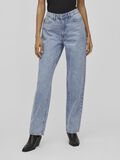 Vila HIGH-WAIST STRAIGHT FIT JEANS, Light Blue Denim, highres - 14084730_LightBlueDenim_1038125_003.jpg