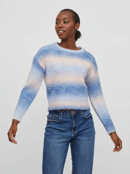 Vila PETITE - KNITTED PULLOVER, Kentucky Blue, highres - 14084289_KentuckyBlue_1014945_003.jpg