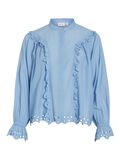 VILA LANGE MOUWEN OVERHEMD, Blissful Blue, highres - 14105144_BlissfulBlue_001.jpg