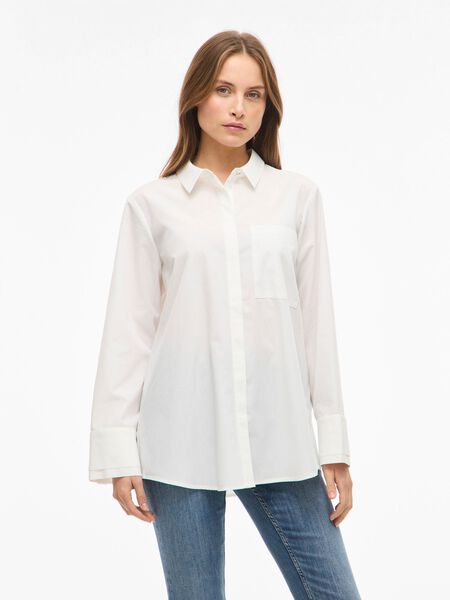 VILA VIELLIA LONG SLEEVED SHIRT, Snow White, highres - 14112034_SnowWhite_003.jpg