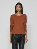 Vila ROUND NECK KNITTED PULLOVER, Caramel Café, highres - 14054177_CaramelCaf_958812_003.jpg