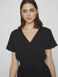 VILA KORTE MOUWEN MET KNOPEN MIDI JURK, Black, highres - 14099280_Black_006.jpg