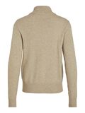 Vila HIGH NECK KNITTED PULLOVER, Natural Melange, highres - 14074306_NaturalMelange_002.jpg