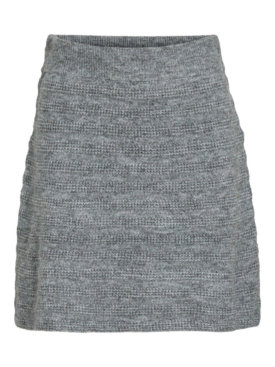 Product carousel image - VIJAYLA KNITTED MINI SKIRT, Medium Grey Melange | 1