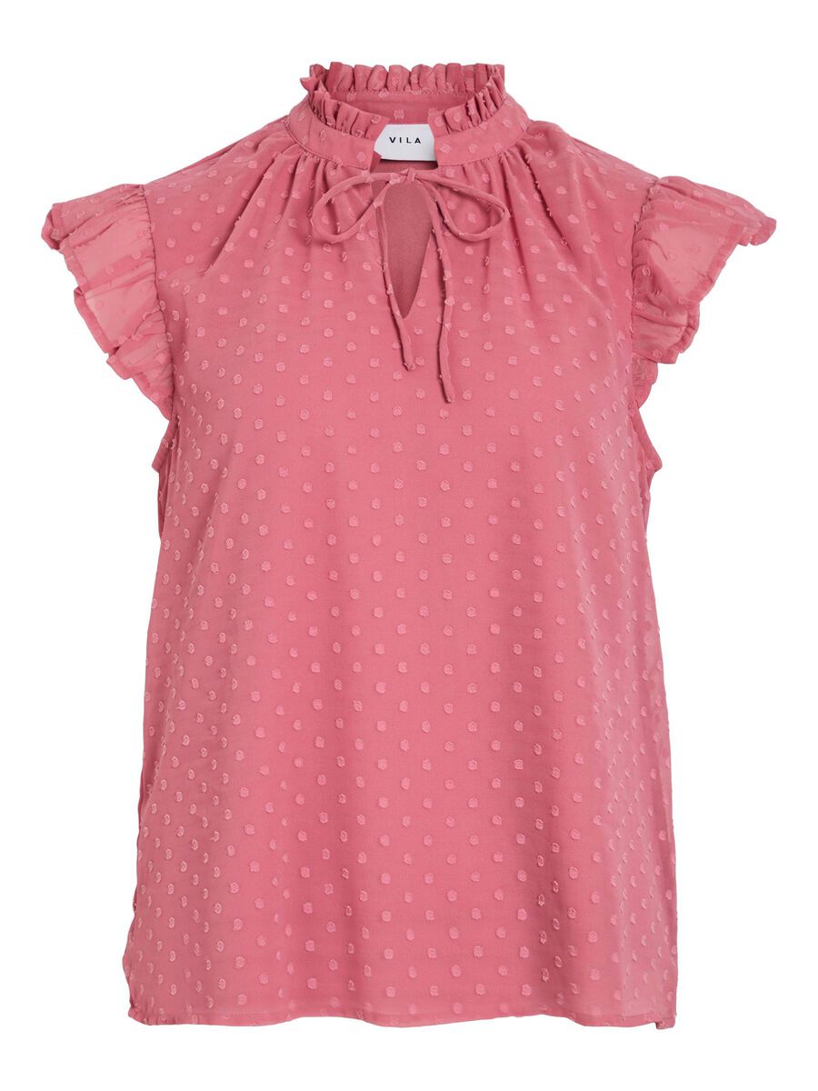 VILA HIGH NECK TOP, Mesa Rose, highres - 14105311_MesaRose_001.jpg