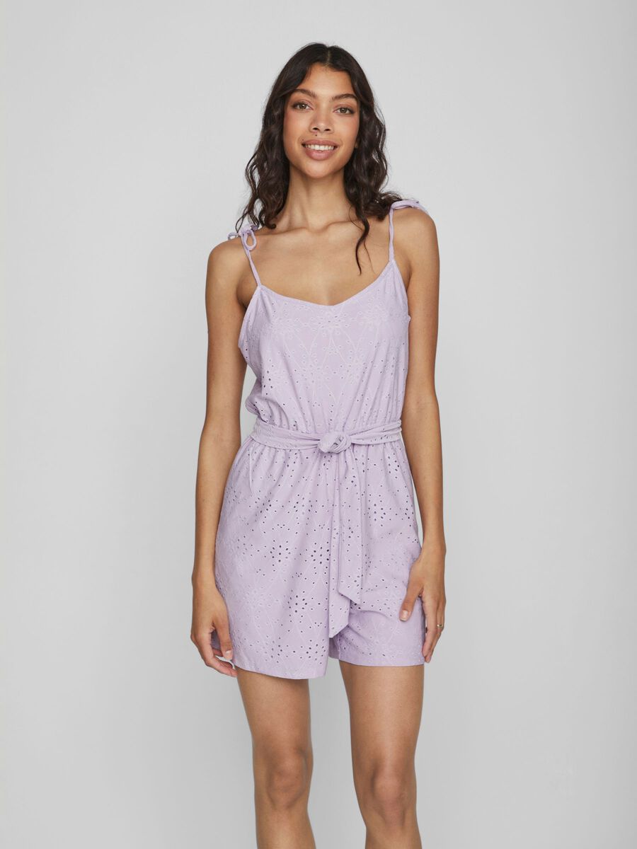 Vila STRAP PLAYSUIT, Pastel Lilac, highres - 14085842_PastelLilac_003.jpg