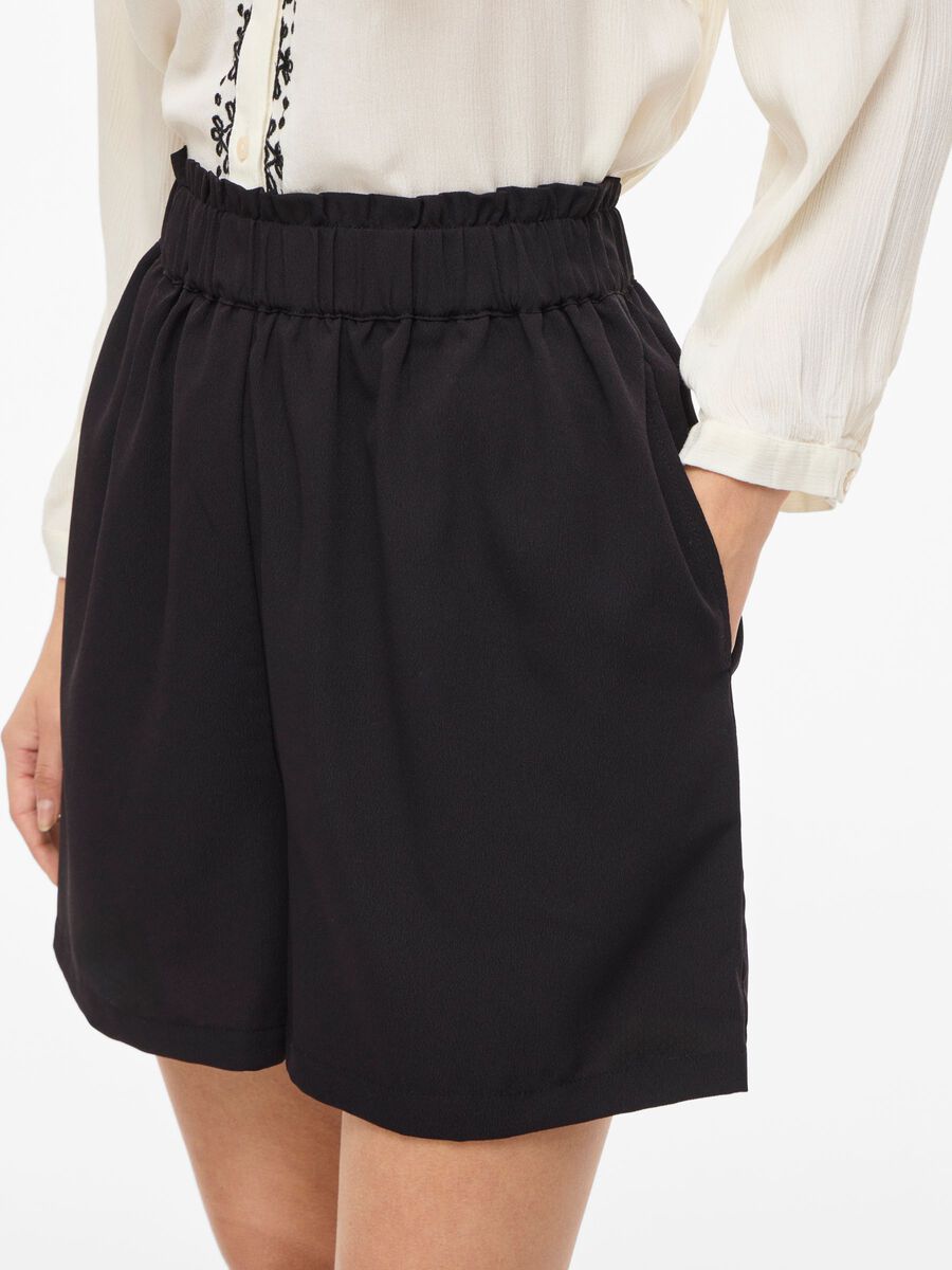 Carousel image - VIMATHILDE HIGH WAISTED SHORTS, Black | 3