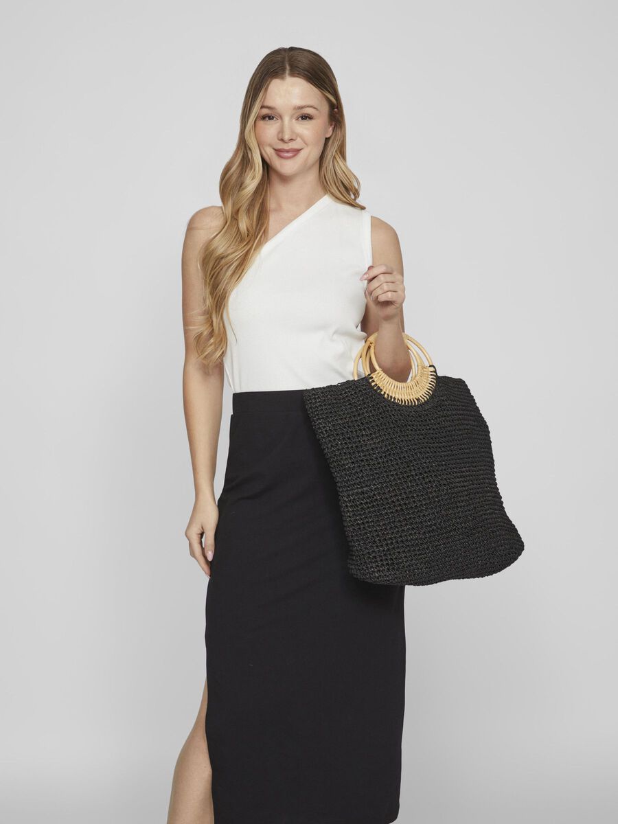 VILA PAPERSTRAW BAG, Black, highres - 14094496_Black_003.jpg