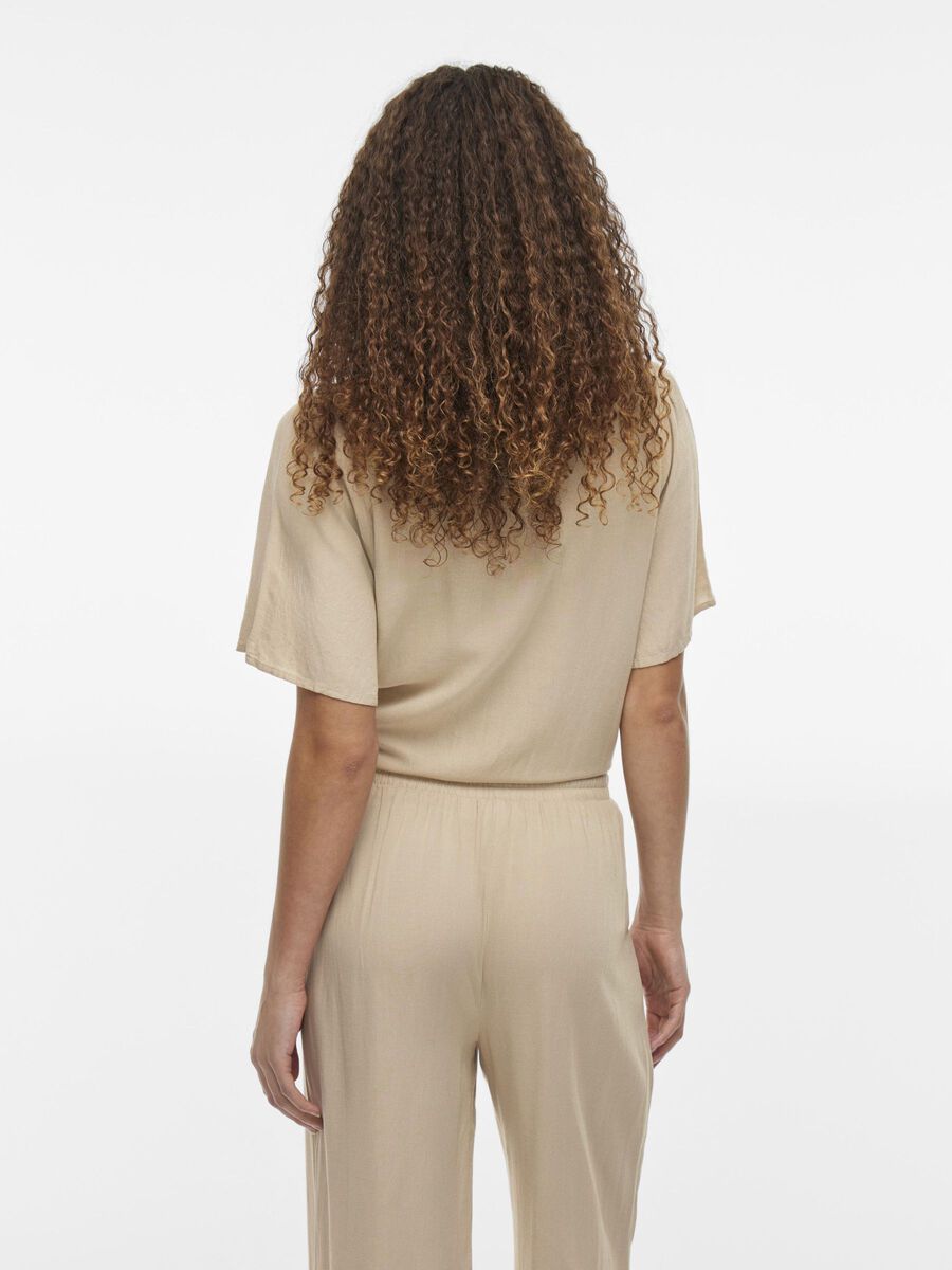 VILA LOOSE FIT TROUSERS, Feather Gray, highres - 14079560_FeatherGray_004.jpg