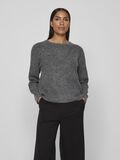 Vila À COL ROND PULL EN MAILLE, Medium Grey Melange, highres - 14087973_MediumGreyMelange_003.jpg