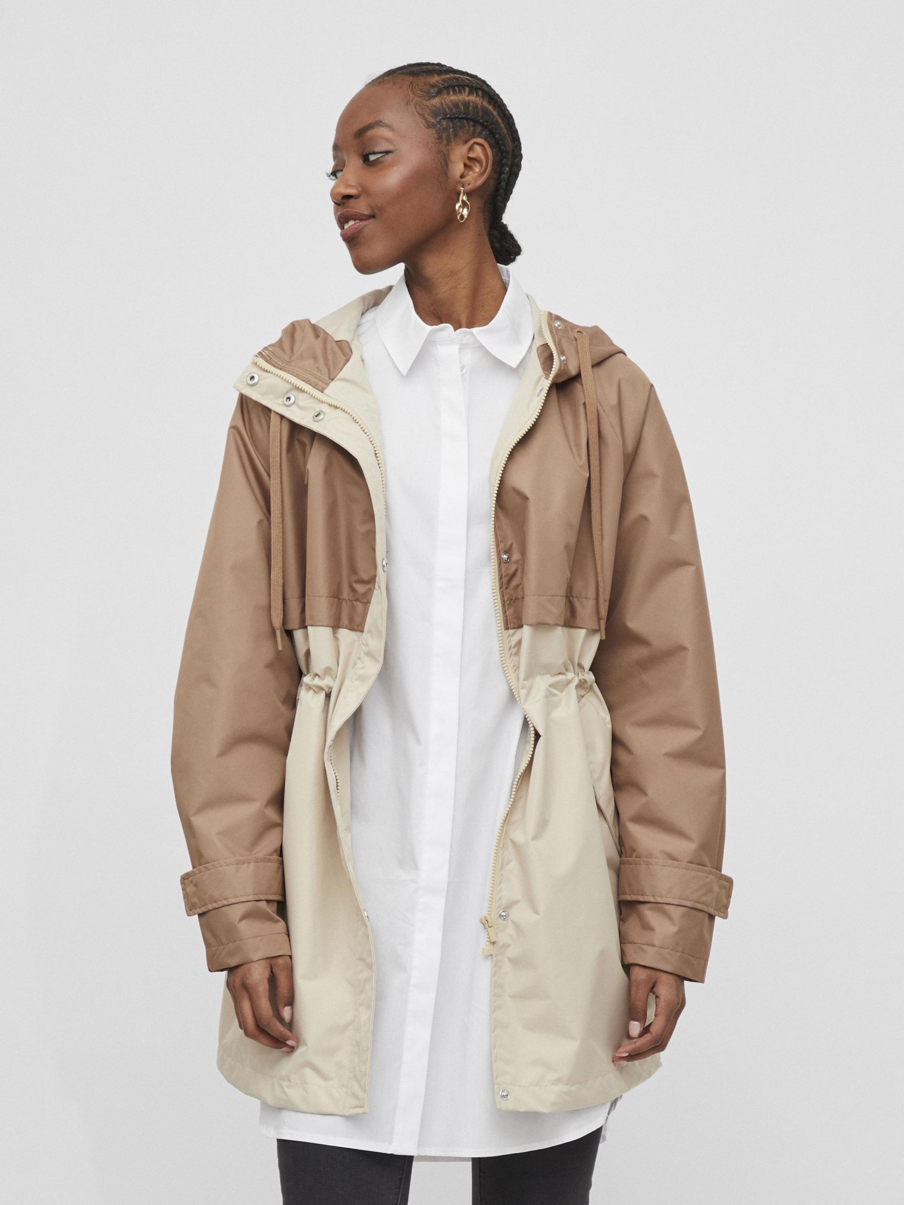 HOODED PARKA COAT (Brown) | Vila® Official Online Shop