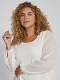 Vila CURVE - POLKA DOT LONG SLEEVED TOP, Cloud Dancer, highres - 14074544_CloudDancer_006.jpg