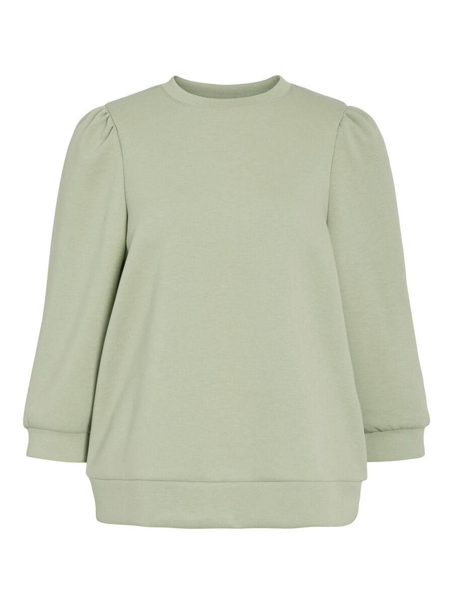 VILA VIREFLECT 3/4 SLEEVED SWEATSHIRT, Swamp, highres - 14112387_Swamp_001.jpg