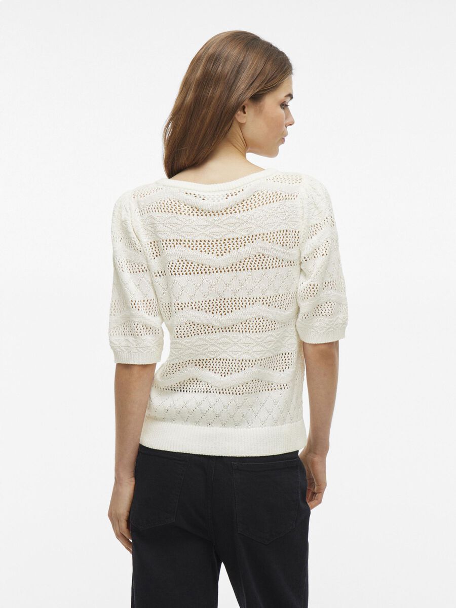 VILA BOATNECK KNITTED TOP, Cloud Dancer, highres - 14106282_CloudDancer_004.jpg