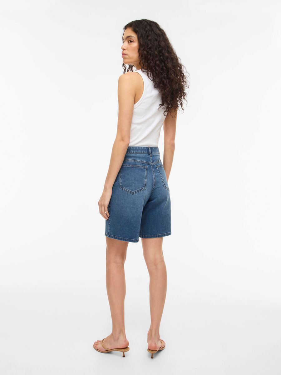 Product carousel image - VINUS VIDUTINIO AUK&Scaron;ČIO JUOSMUO BERMUDAI, Medium Blue Denim | 2