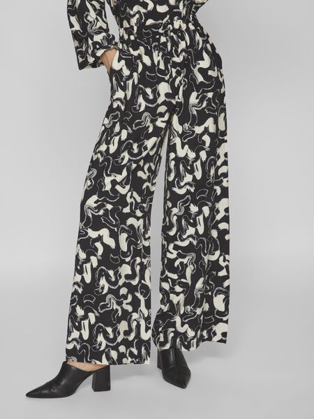 Vila HIGH WAIST TROUSERS, Black, highres - 14088842_Black_1050330_003.jpg