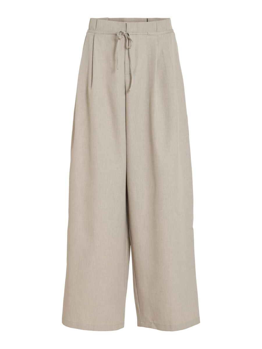 VILA TAILLE HAUTE PANTALON, Feather Gray, highres - 14107913_FeatherGray_001.jpg