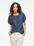VILA VITAHLIA RUNDHALS OBERTEIL MIT ANGESCHNITTENEN ÄRMELN, Vintage Indigo, highres - 14108026_VintageIndigo_003.jpg
