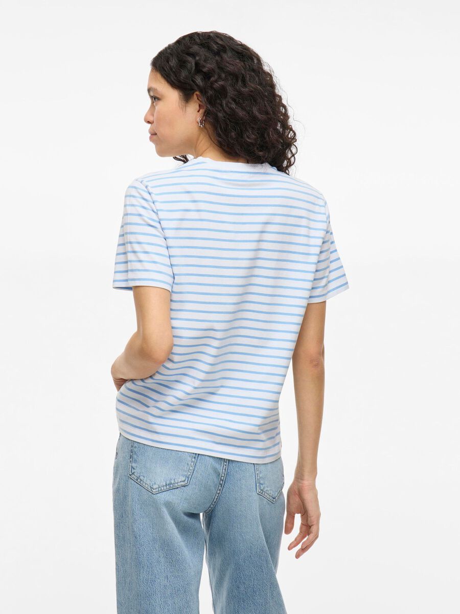 VILA ROUND NECK T-SHIRT, Blissful Blue, highres - 14107264_BlissfulBlue_1188101_004.jpg
