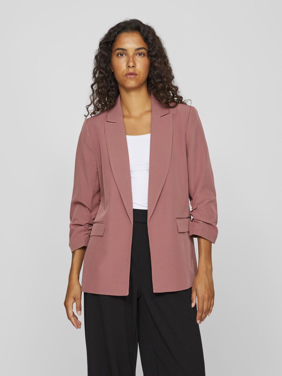 VILA 3/4-SLEEVED BLAZER, Rose Brown, highres - 14106705_RoseBrown_003.jpg