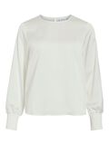 Product image thumbnail - VIELLETTE ROUND NECK LONG SLEEVED TOP, Snow White | 5
