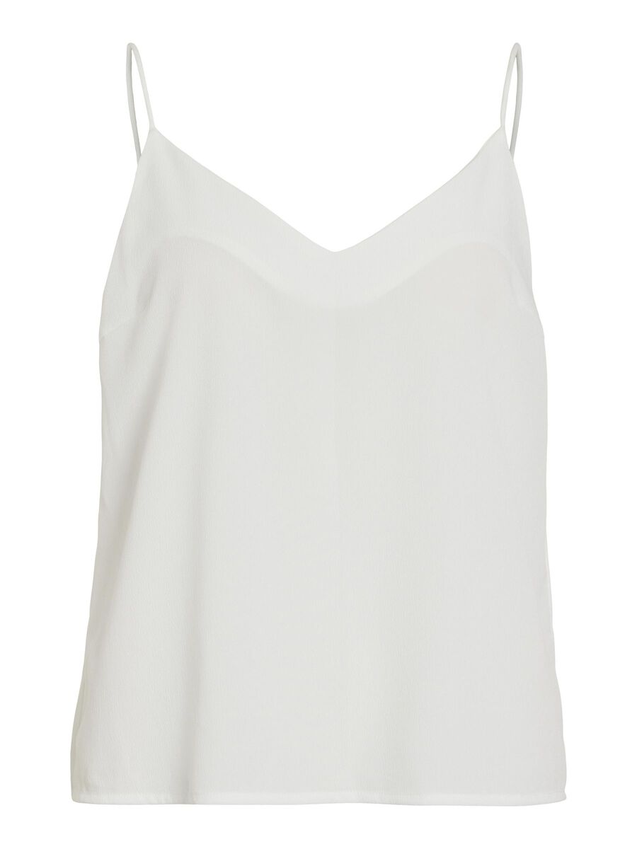 VILA VIMATHILDE V-NECK STRAP TOP, Cloud Dancer, highres - 14109689_CloudDancer_001.jpg