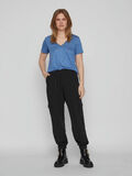 Vila GLITTER DETAIL SHORT SLEEVED TOP, Federal Blue, highres - 14080877_FederalBlue_005.jpg