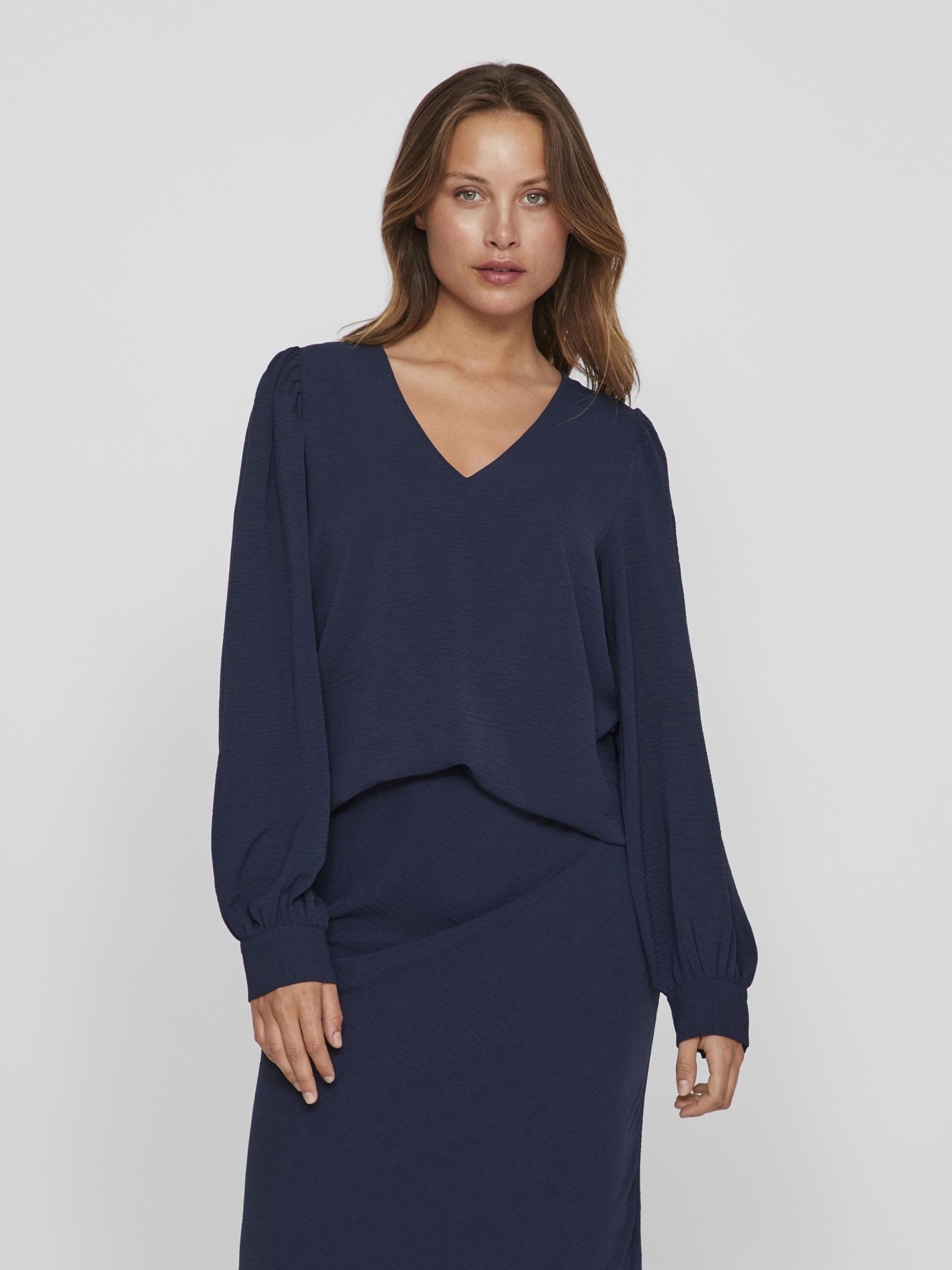 Lange mouwen shirt met v hals online
