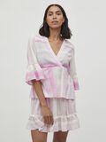 Vila 3/4 SLEEVED V-NECK TOP, Fuchsia Pink, highres - 14076759_FuchsiaPink_003.jpg