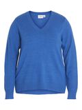 Vila CURVE - COSY KNITTED PULLOVER, Lapis Blue, highres - 14077189_LapisBlue_1004221_001.jpg