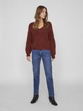 Vila V-NECK KNITTED PULLOVER, Fired Brick, highres - 14074329_FiredBrick_948056_005.jpg