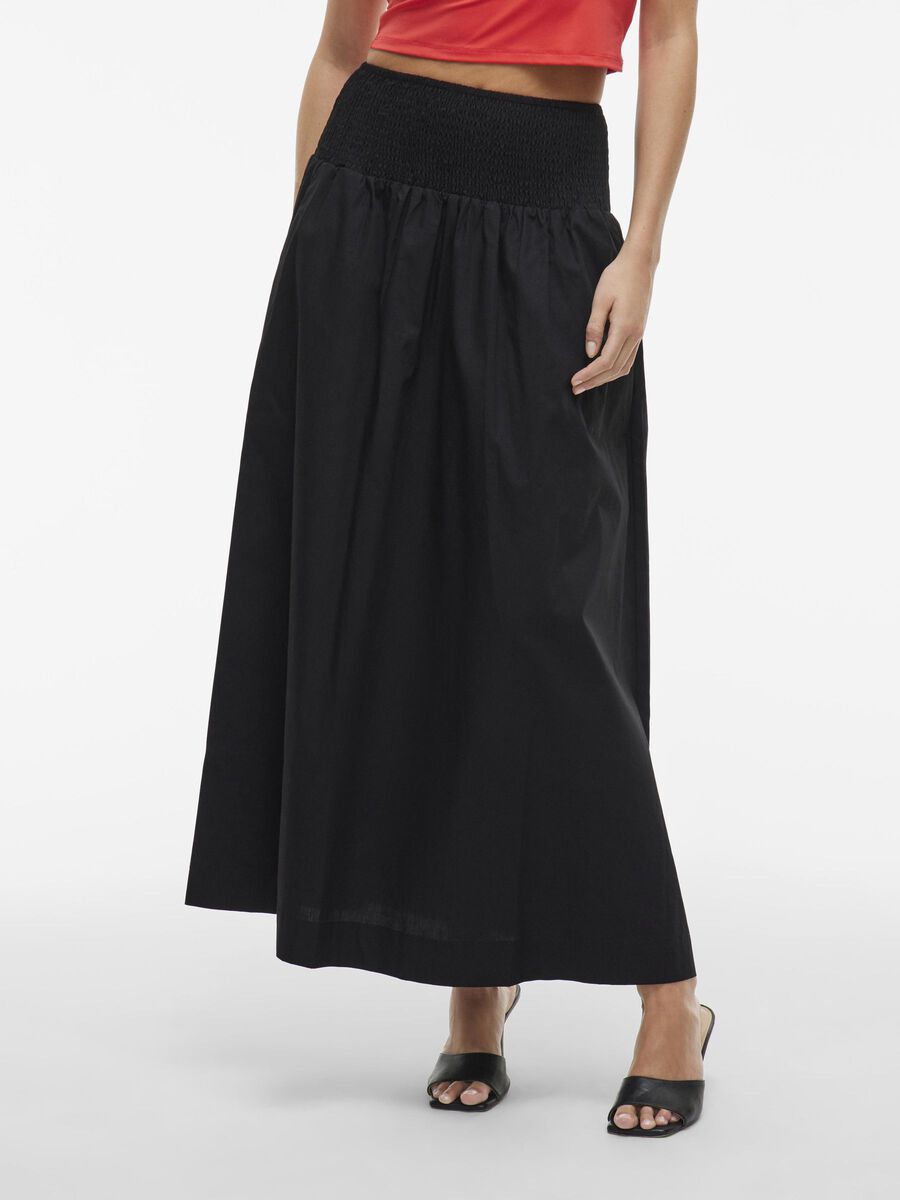 VILA HIGH-WAIST MAXI ROK, Black, highres - 14109403_Black_003.jpg