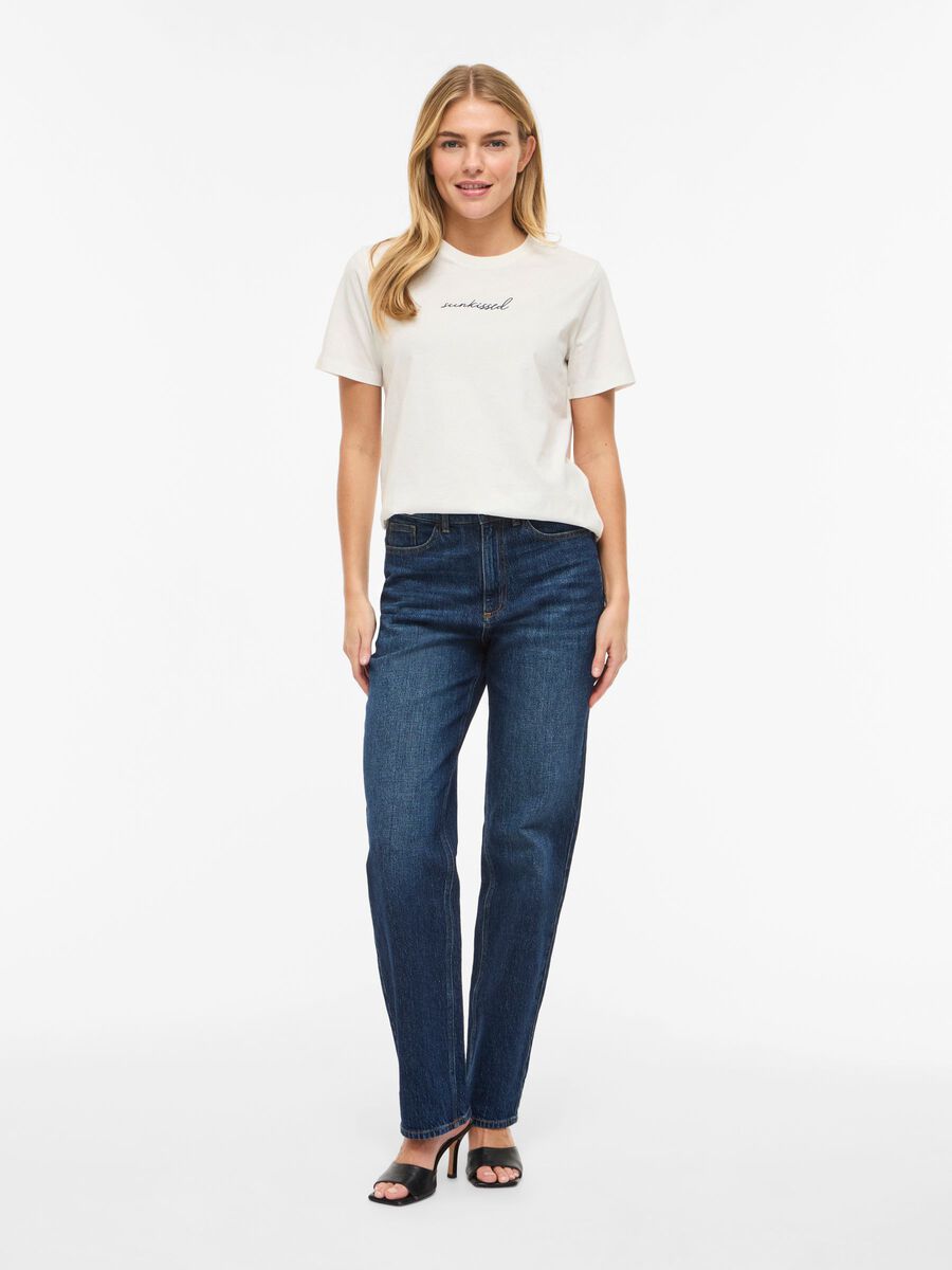 Carousel image - VISYBILLA RUND UDSK&AElig;RING T-SHIRT, Snow White | 4