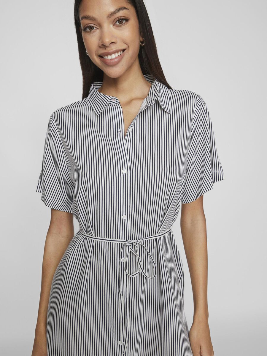 VILA VIRAGNA SHORT SLEEVED  SHIRT DRESS, Snow White, highres - 14103249_SnowWhite_1156733_003.jpg