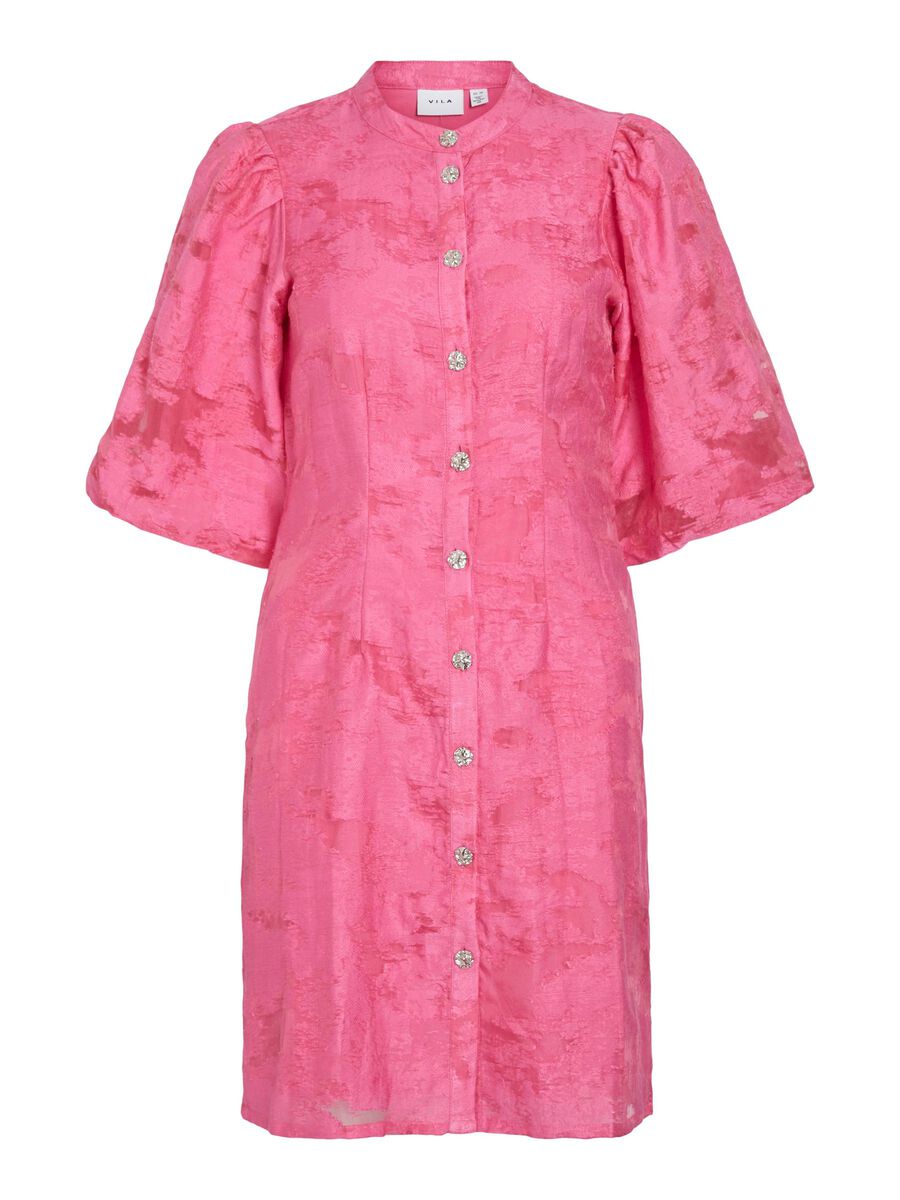 VILA VIAGGA SHORT SLEEVED SHORT DRESS, Sangria Sunset, highres - 14110936_SangriaSunset_1225088_001.jpg