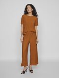 Vila RIBBED SHORT SLEEVED TOP, Cathay Spice, highres - 14089481_CathaySpice_005.jpg