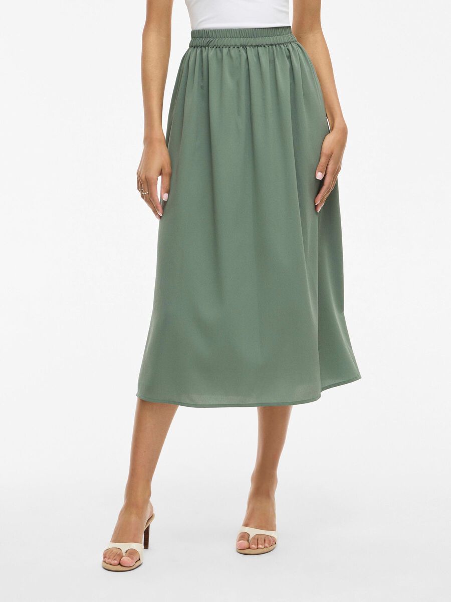 VILA TAILLE HAUTE JUPE MI-LONGUE, Laurel Wreath, highres - 14109688_LaurelWreath_003.jpg