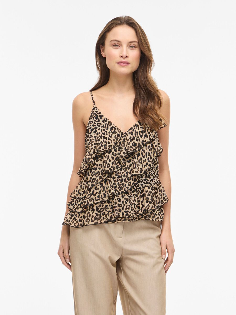 Product carousel image - VILUNA V-NECK STRAP TOP, Nomad | 1