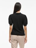 VILA VIRIK HIGH NECK SHORT SLEEVED TOP, Black, highres - 14112659_Black_004.jpg