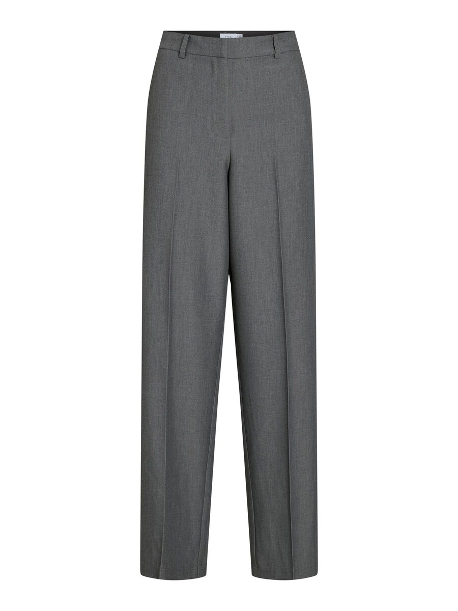 VILA HIGH WAIST HOSE, Dark Grey Melange, highres - 14105318_DarkGreyMelange_001.jpg