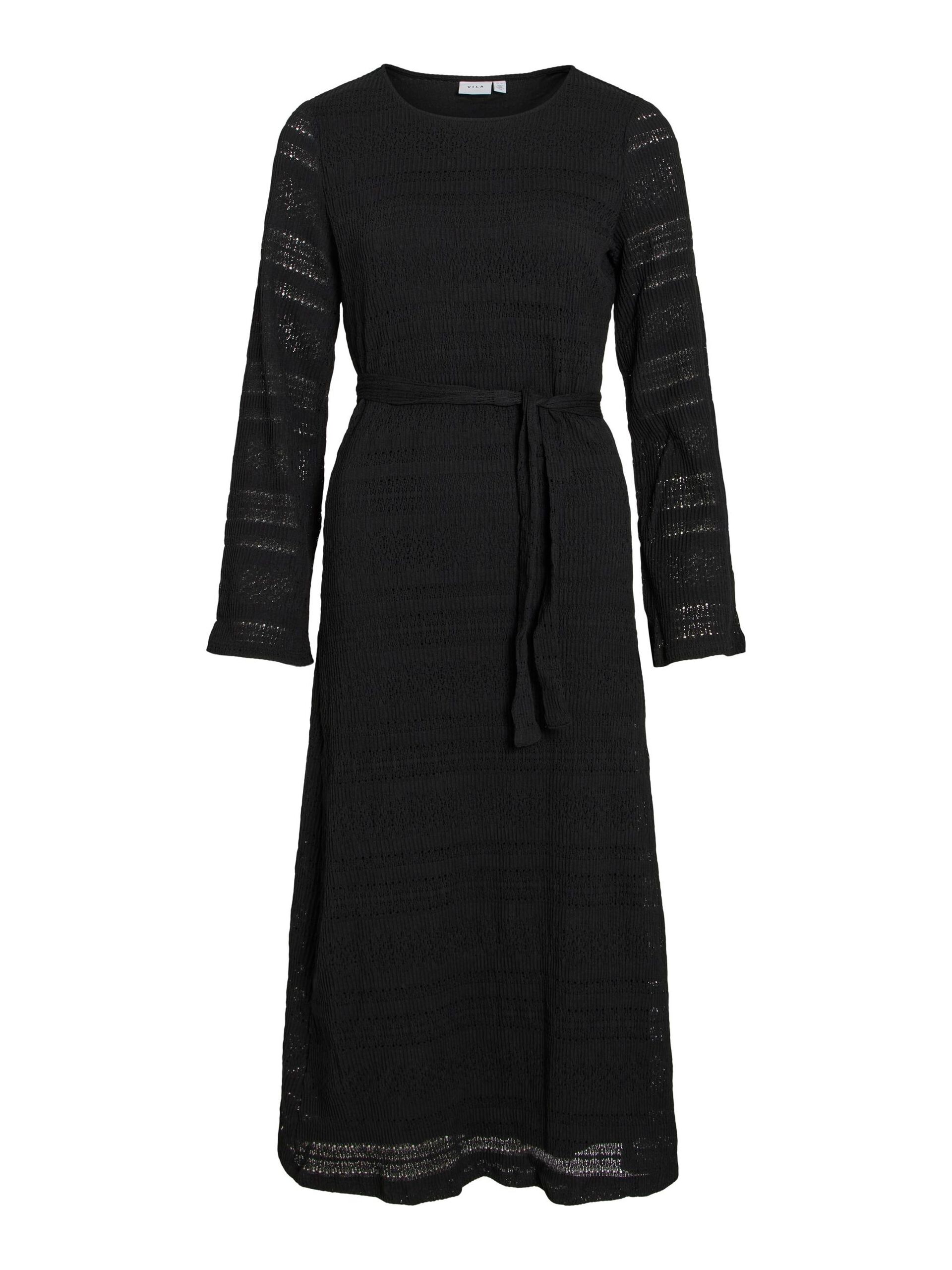 Carousel image - LONG SLEEVED MIDI DRESS, Black | 6