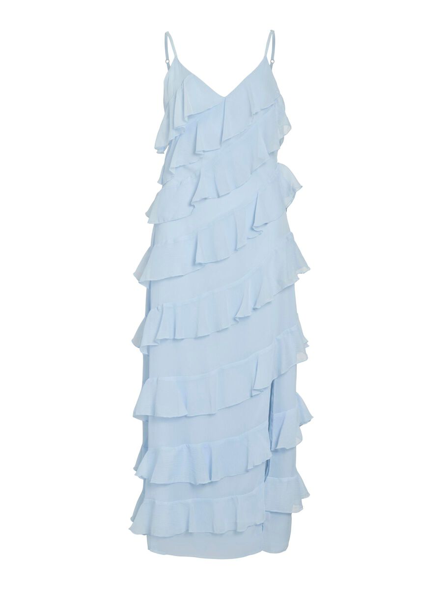 VILA STRAP MAXI DRESS, Cashmere Blue, highres - 14109420_CashmereBlue_001.jpg