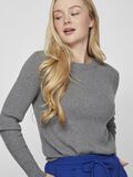 VILA LONG SLEEVE KNITTED TOP, Medium Grey Melange, highres - 14084325_MediumGreyMelange_006.jpg